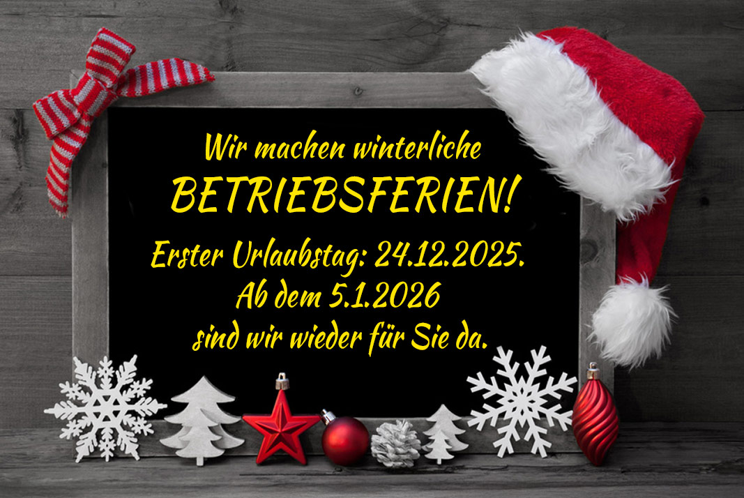 Winterliche Betrriebsferien